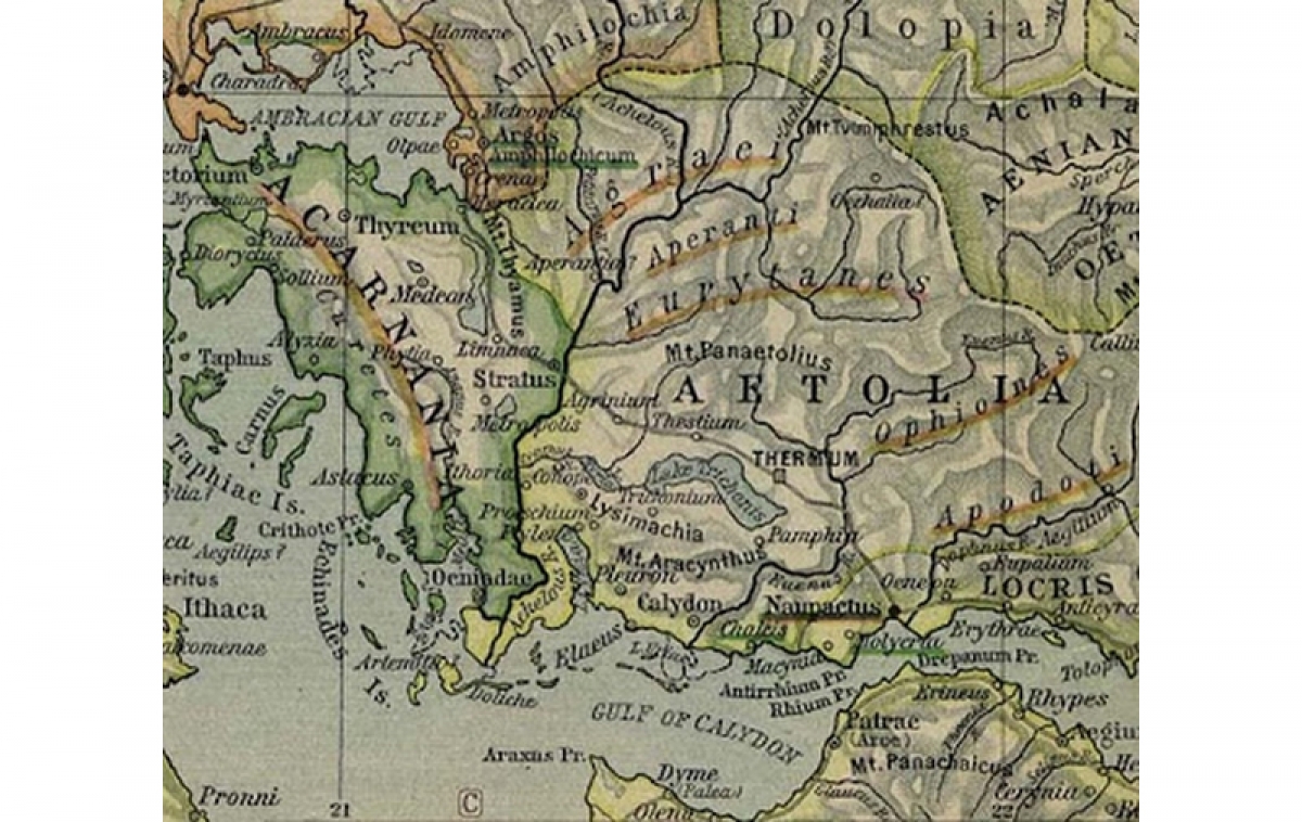 Ο Χάρτης της Αιτωλοακαρνανίας περίπου 2500 χρόνια πριν