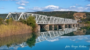 Η μεταλλική γέφυρα Ματσουκίου στον Αχελώο (φώτο - βίντεο)