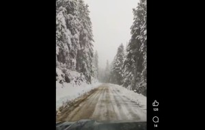 Περδικάκι: «Μικρή Ελβετία» τα βουνά του Βάλτου με το ανοιξιάτικο χιόνι (video)